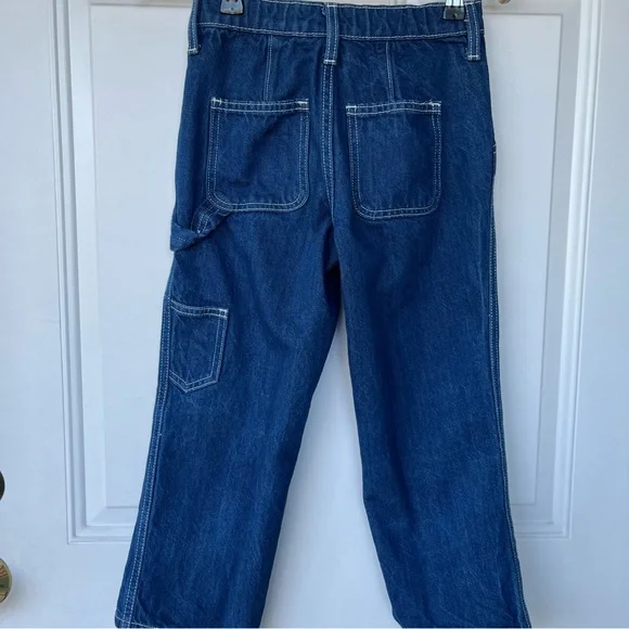 •Old Navy• Kids Medium Wash Carpenter Jeans - Size 7 - Picture 5 of 9
